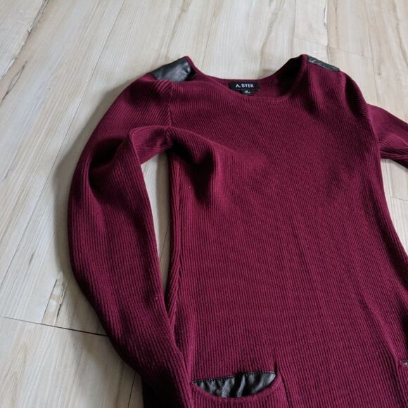 A byer Women’s Knit Sweater Top Shirt Casual Dress - Picture 4 of 5